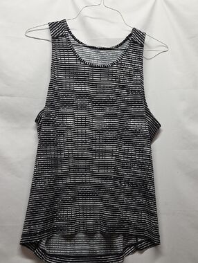 Nike Dri Fitv Womens Tank Top L Black And White Workout Top